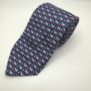 Vineyard Vines Mens USA Political Tie Democrat Donkey 100% Silk Tie